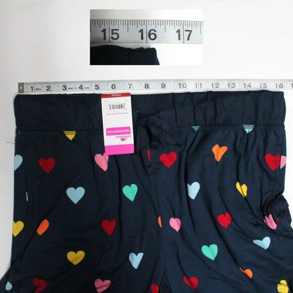 Men's Way To Celebrate Medium 32 - 34 Valentine's Day Heart Drop Sleep Pants - Picture 3 of 13
